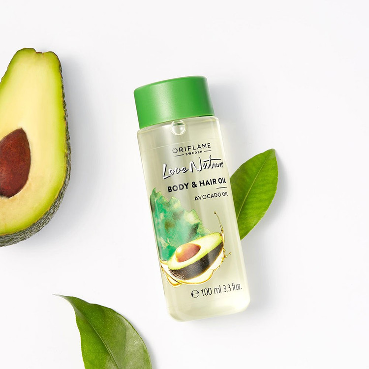 روغن مو و بدن Love Nature حاوی عصاره آووکادو 34098