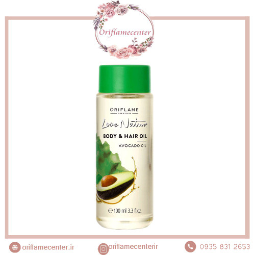 روغن مو و بدن اوریفلیم سری Love Nature حاوی عصاره آووکادو