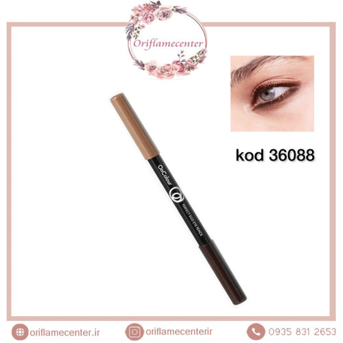 مداد چشم دوسر آنکالر OnColour قهوه ای و گلد کد 36088