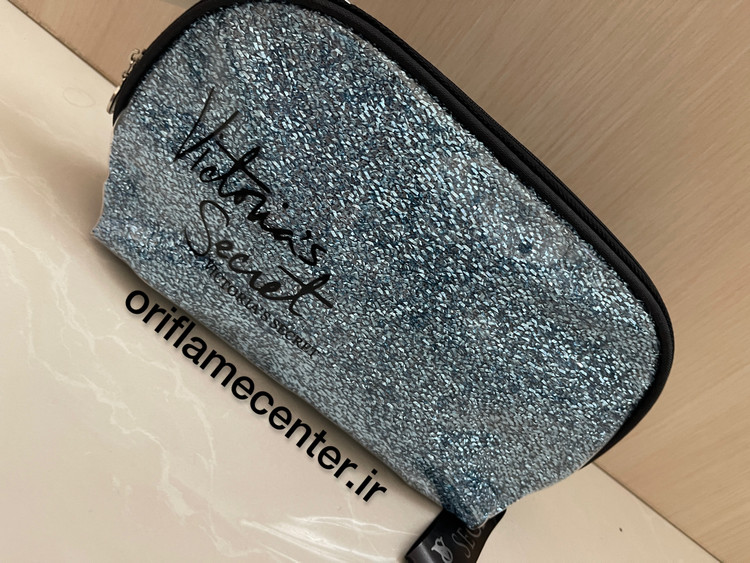 کیف لوازم آرایش مدل اکلیلی ویکتوریا سکرت آبی اقیانوسی