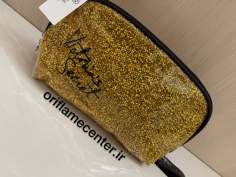 کیف لوازم آرایش مدل اکلیلی ویکتوریا سکرت طلایی