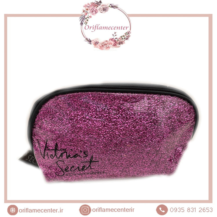 کیف لوازم آرایش مدل اکلیلی ویکتوریا سکرت ارغوانی