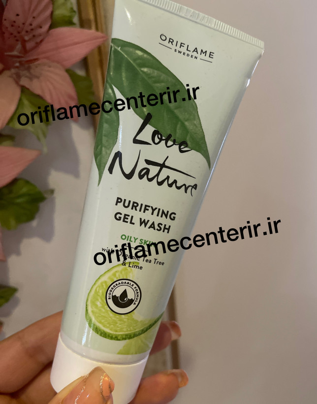 ژل شستشو تی تری و لیمو لاونیچر Love Nature مناسب پوست چرب 34841