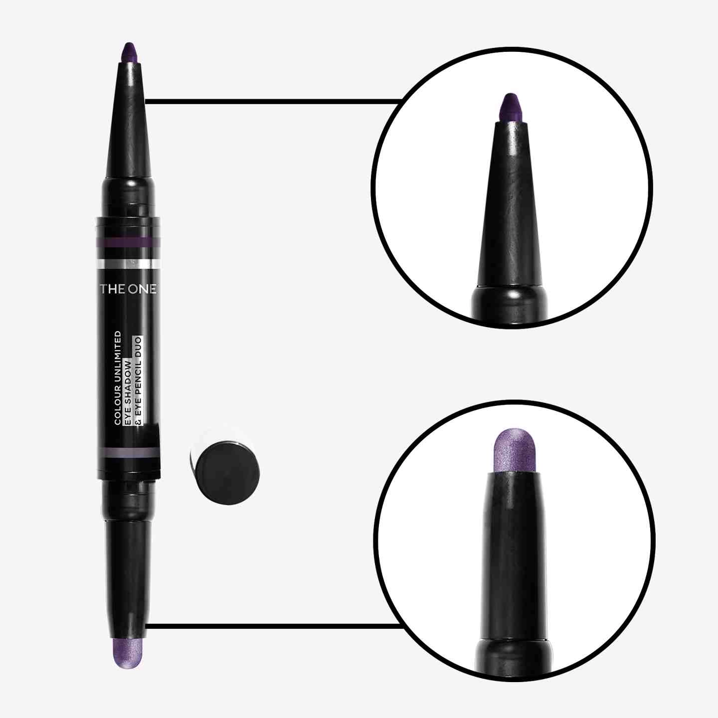 سایه و‌مداد چشم رنگی زیبا آنلیمیتید دوان اوریفلم 43349 بنفش یخی