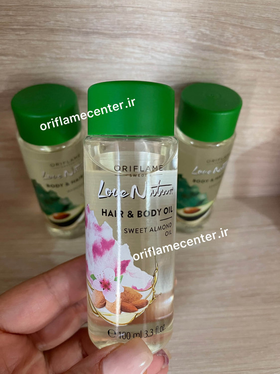 روغن مو و بدن اوریفلیم سری حاوی عصاره بادام شیرین لاونیچر 38907