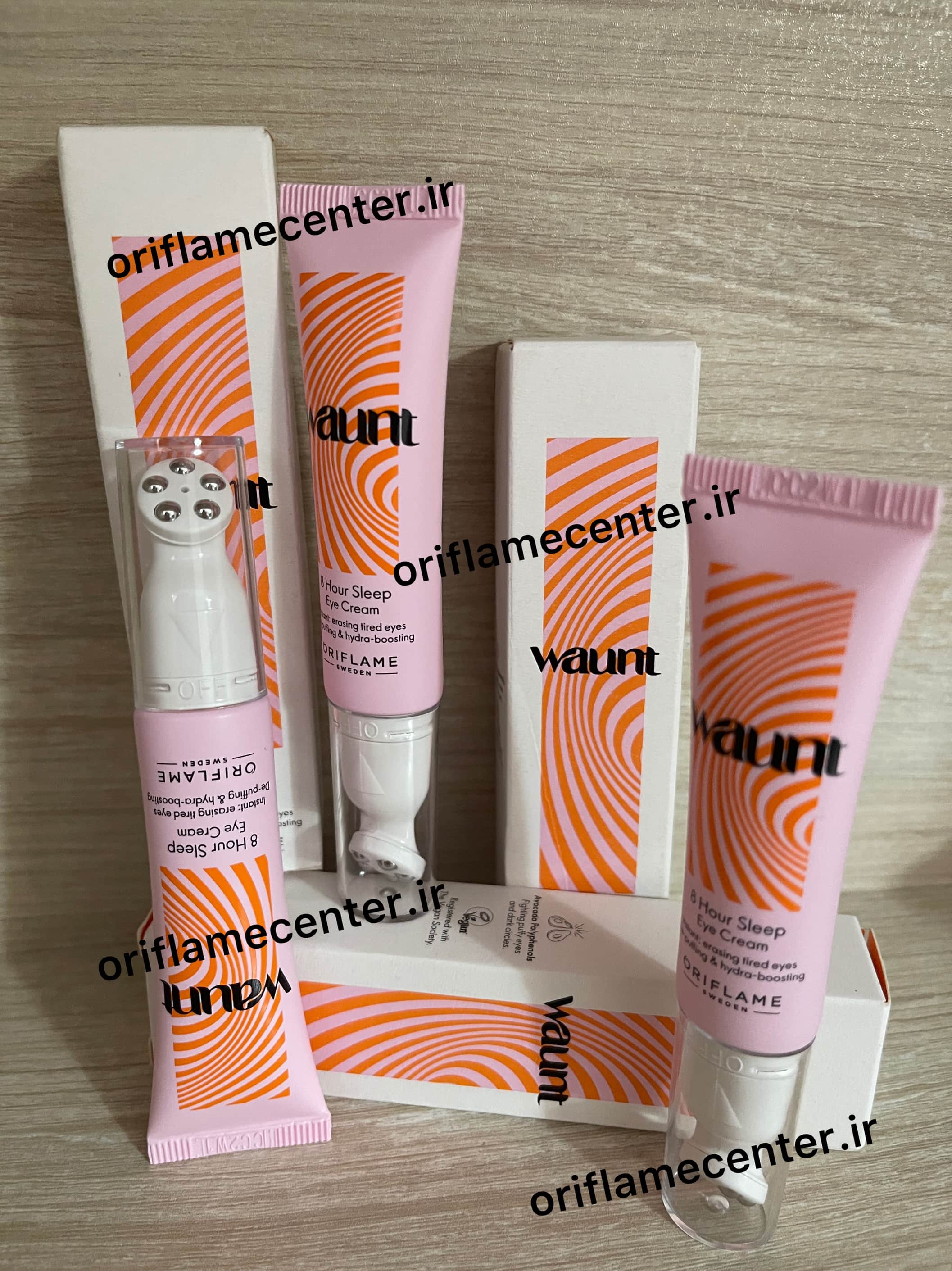 کرم دور چشم ضد پف -ضدتیره گی و خستگی ۸ ساعته WAUNTا