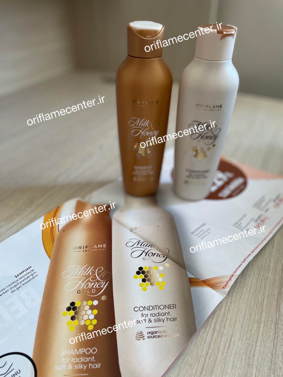 شامپو شیر و عسل طلایی اوریفلیم میلک هانی Milk Honey Gold 35957