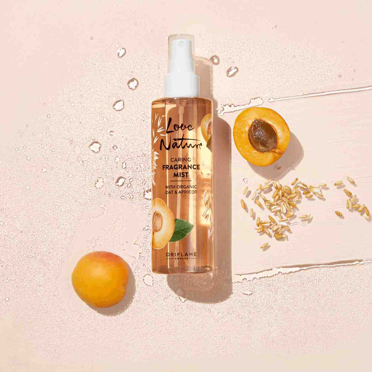 اسپری بدن معطر حاوی جو دوسر و زردآلو ارگانیک سری لاو نیچر _ 43957