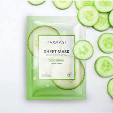 ماسک ورقه ای صورت تسکین دهنده خیار فارماسی