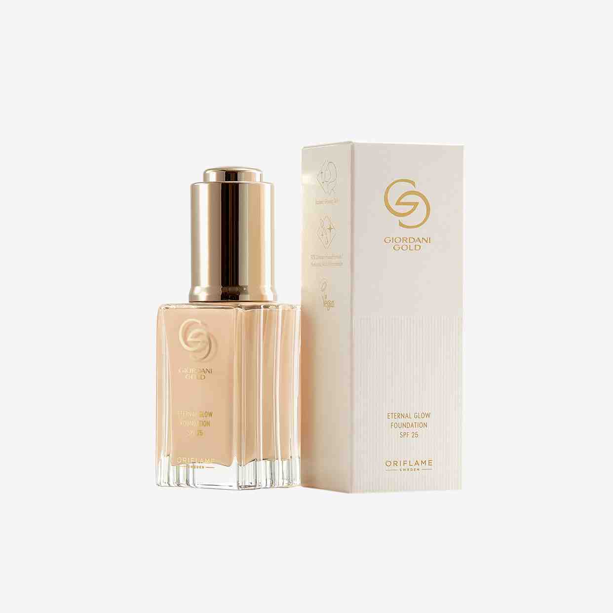 کرم پودر اترنال گلو جوردانی گلد 42243 _ Spf25