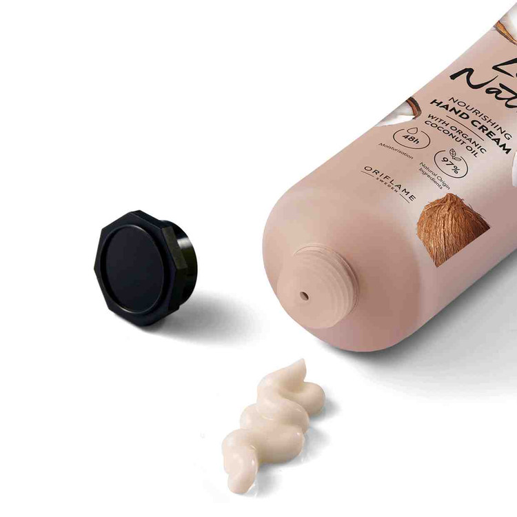 کرم مغذی دست با روغن نارگیل ارگانیک لاونیچراوریفلم (۱۵۰میل) 4542۶