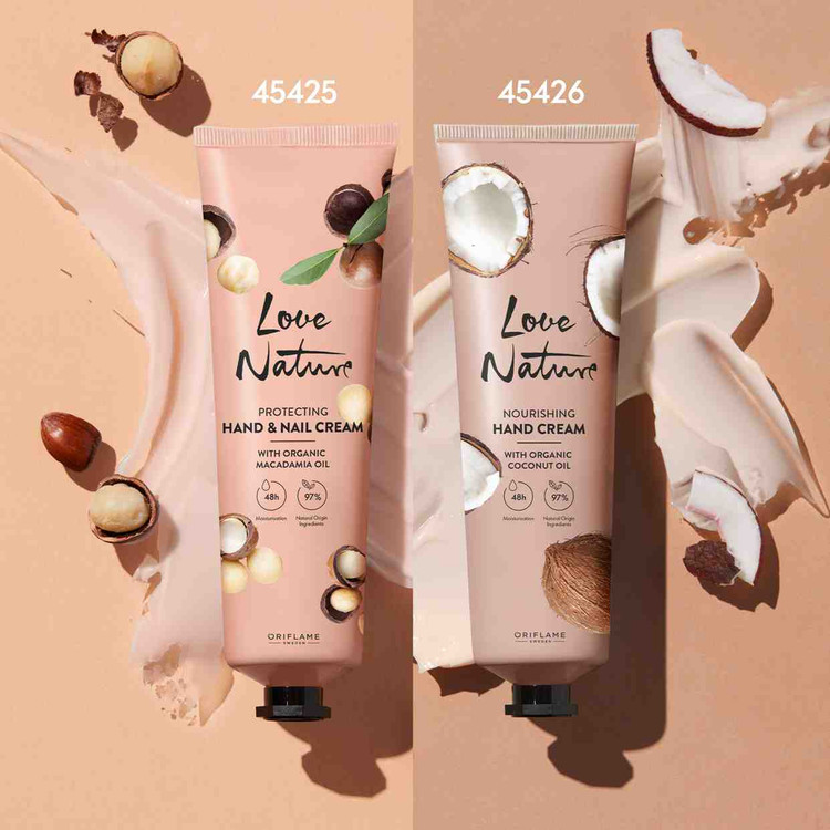 کرم مغذی دست با روغن نارگیل ارگانیک لاونیچراوریفلم (۱۵۰میل) 4542۶