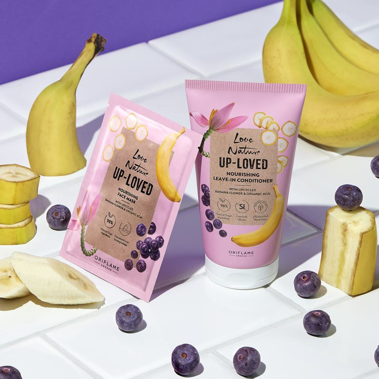 نرمکننده و تغذیه کننده مو بیرون حمام لاونیچر با عصاره گل موز و میوه آکای اورگانیک 4637۱