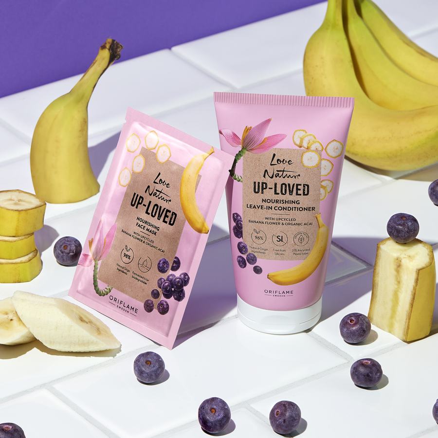 ماسک صورت مغذی لاونیچر اوریفلم با عصاره گل موز و میوه آکای اورگانیک 4673۴