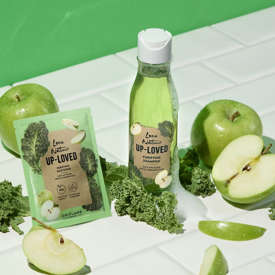 اسکراب صورت با رایحه سیب و کلم پیچ ارگانیک لاونیچر _46732