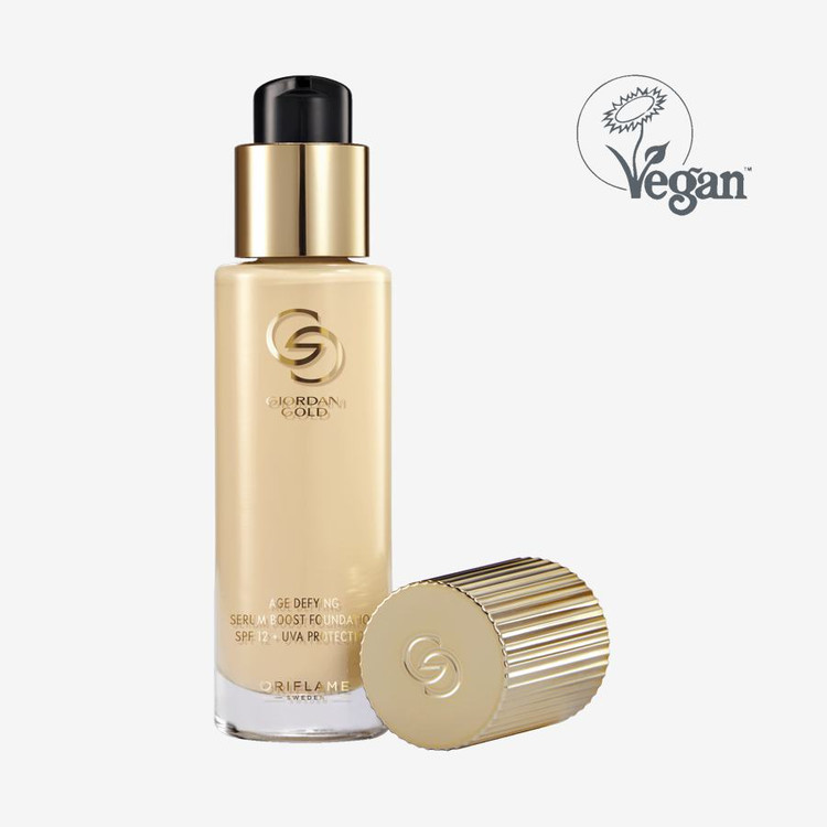 کرم پودر سرمی ضدپیری جوردانی گلد با spf12 _ 42236( وانیلی)