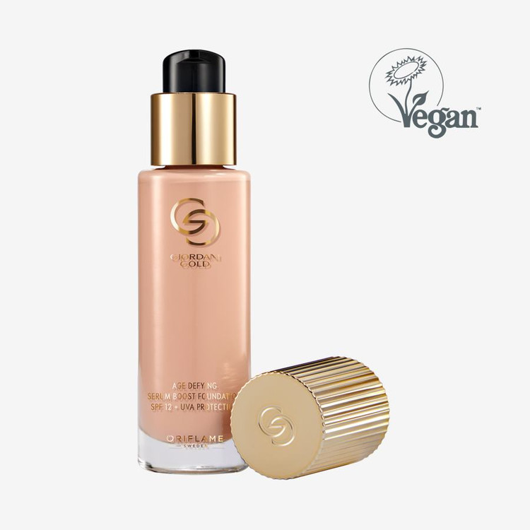کرم پودر سرمی ضدپیری جوردانی گلد با spf12 _ 42238( روشن رو به صورتی)