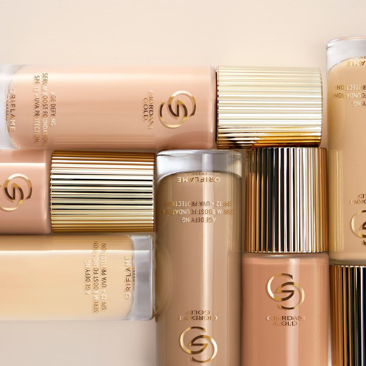 کرم پودر سرمی ضدپیری جوردانی گلد با spf12 _ 42238( روشن رو به صورتی))