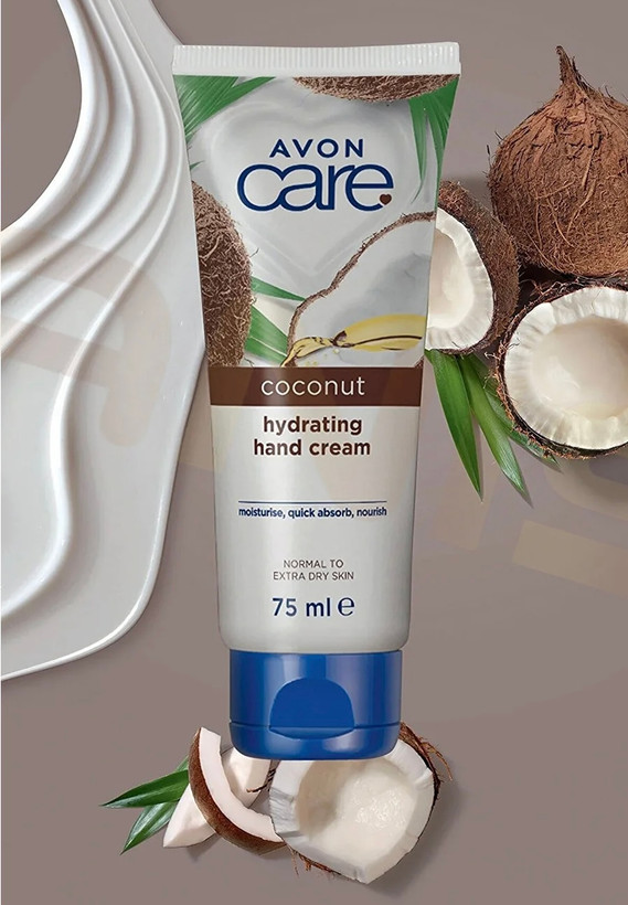 کرم دست مرطوب کننده و آبرسان نارگیل Avon