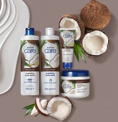 کرم دست مرطوب کننده و آبرسان نارگیل Avon.