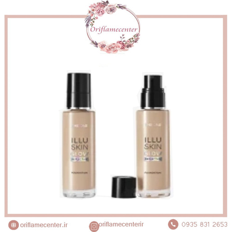 کرم پودر ایلوسکین گلو رفلکتیو دوان اوریفلم 46332 روشن طبیعی