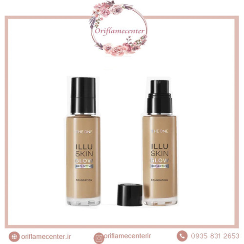 کرم پودر ایلوسکین گلو رفلکتیو دوان اوریفلم 46334 بژگرم