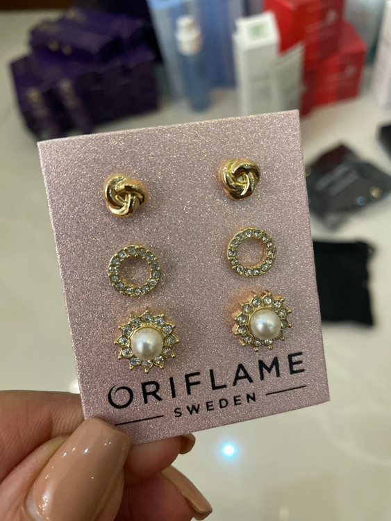 ست سه تایی گوشواره جریش اوریفلم 37946.