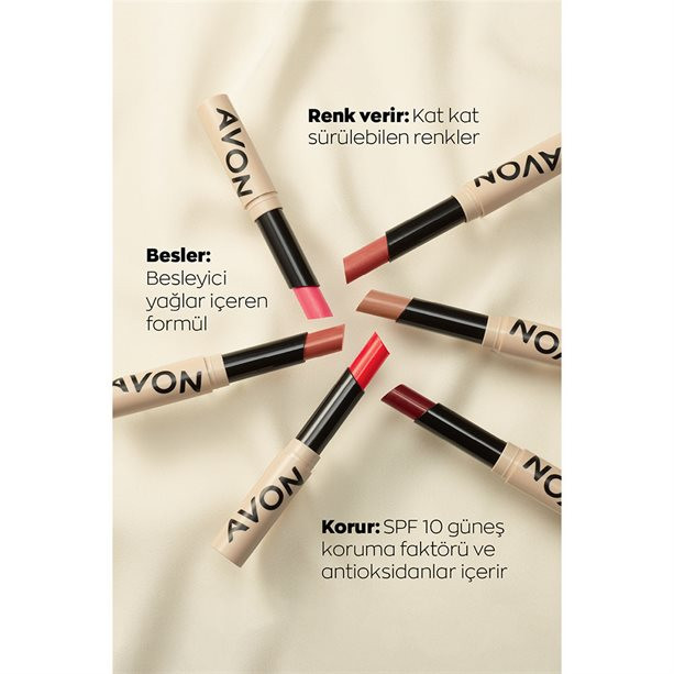 بالم لب رنگی آونAvon با SPF10