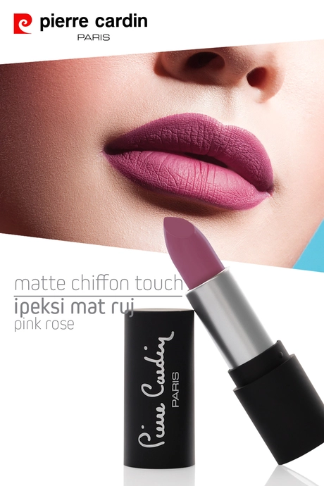 11188 _Pierre Cardin Matte Chiffon Touch Lipstick - Pink Rose -174