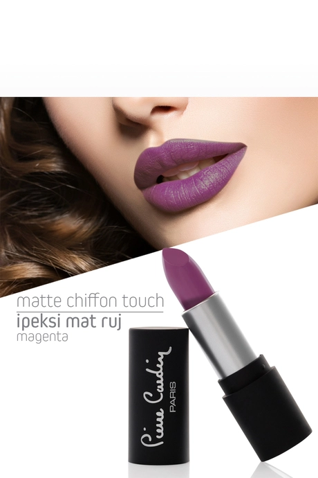 11193 _ Pierre Cardin Matte Chiffon Touch Lipstick - Magenta -181