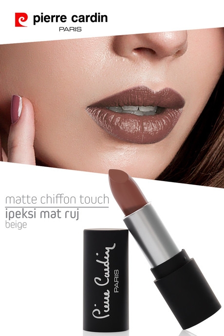 11194 _ Pierre Cardin Matte Chiffon Touch Lipstick - Beige -182