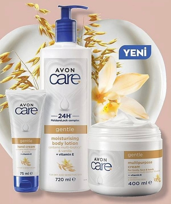 کرم مرطوب کننده و مولتی بیوتیک چند منظوره دست ، بدن و صورت وانیل اورجینال Avon (۴۰۰میل)