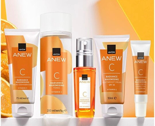 اسکراب تصفیه و درخشان کننده با ویتامین سی Avon Anew آون 75 میل