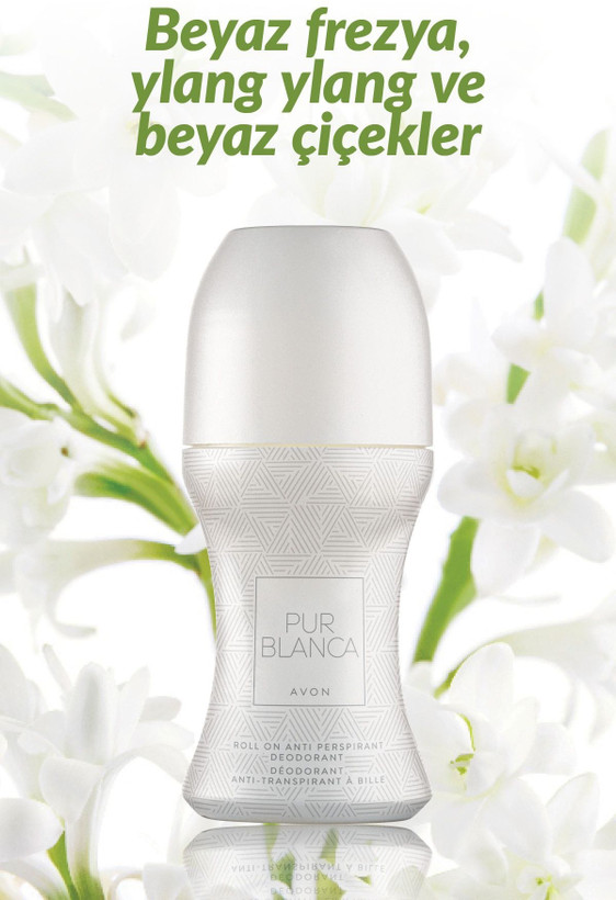 مام رول ضد تعریق و دئودورانت زنانه Avon Pur Blanca آوون 50 میل