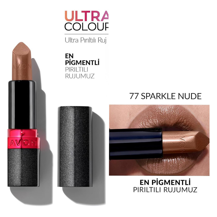 رژلب ویتامینه براق اولترا اورجینال برندAvon _ کد 77