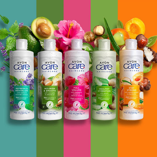 شامپو و نرم کننده حجم دهنده 2در1 تمشک و گل ختمی برند Avon