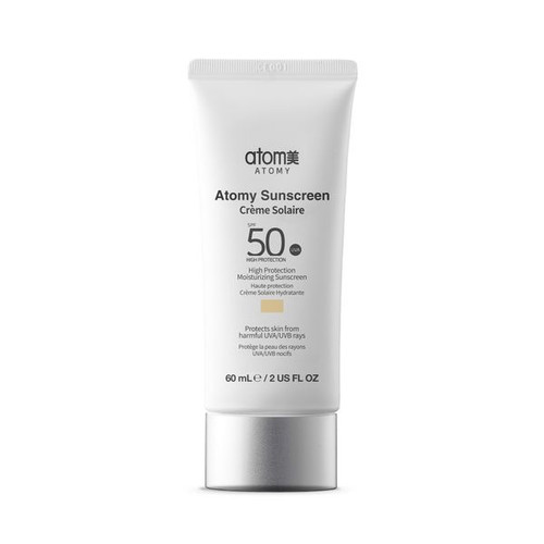 ضد آفتاب اتمی +Spf50 ( با رنگ طبیعی) درمانی - ضدلک و تیره گی پوست _ ۶۰میل