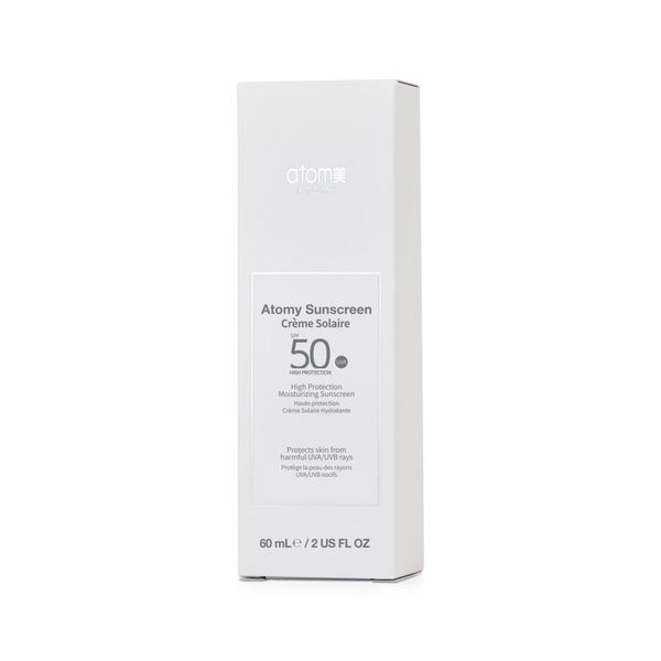 ضد آفتاب اتمی +Spf50 ( بدون رنگ ) درمانی - ضدلک و تیره گی پوست_۶۰میل