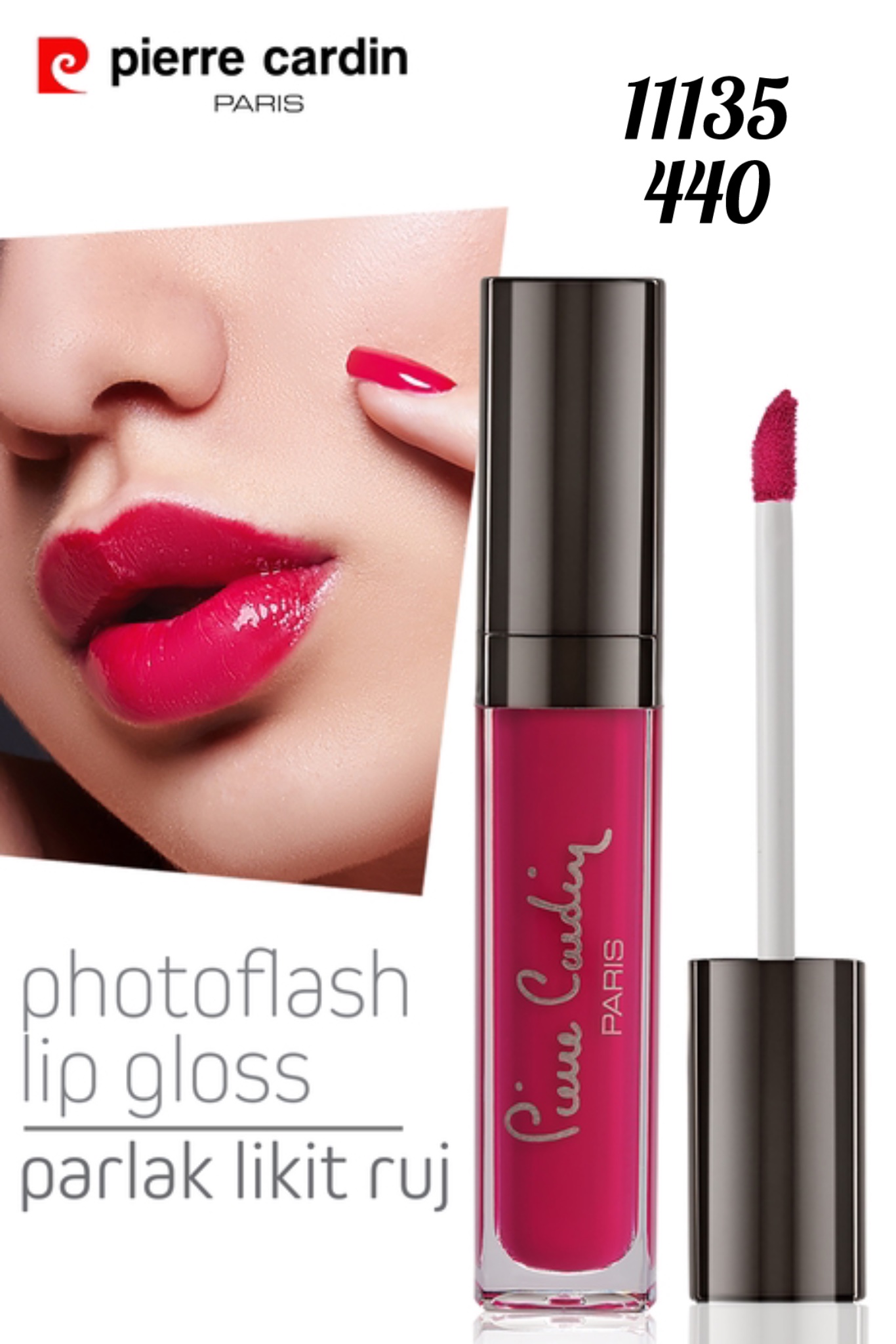 لیپ گلاس ( رژلب مایع ) فتو فلش اورجینال پیرکاردین Cherry Blossom _ 11135 _ 440