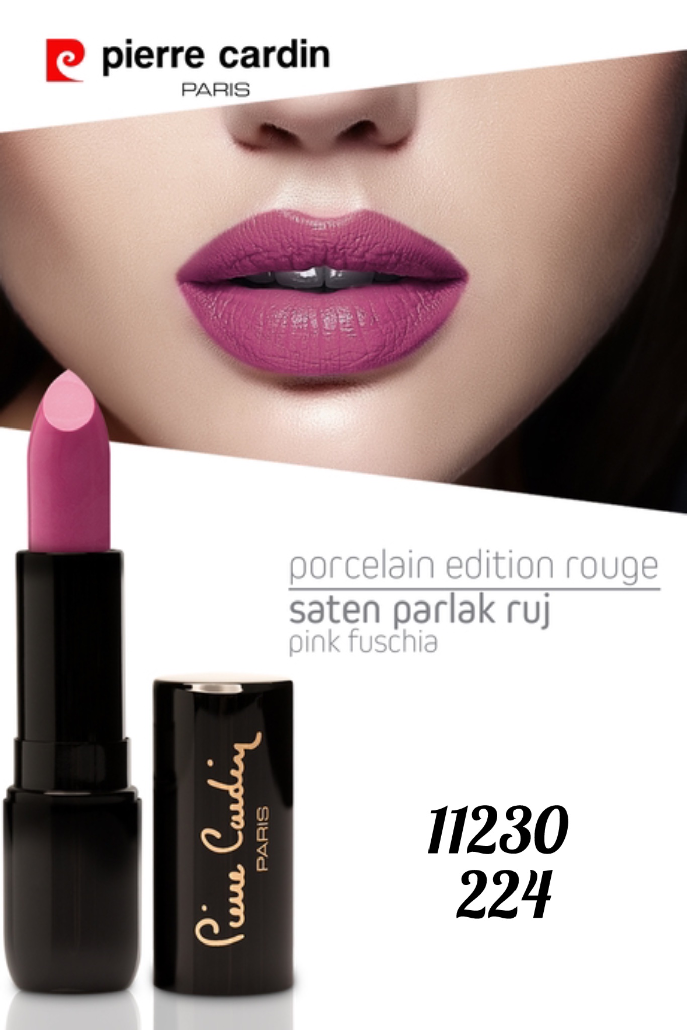 Pink Fuschia _ 11230 _ 224 رژلب خامه ای پرسلان اورحینال پیرکاردین