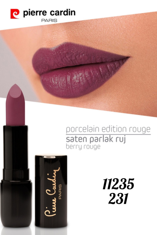 Berry Rouge _۱1235 _ 231 رژلب خامه ای پرسلان اورحینال پیرکاردین