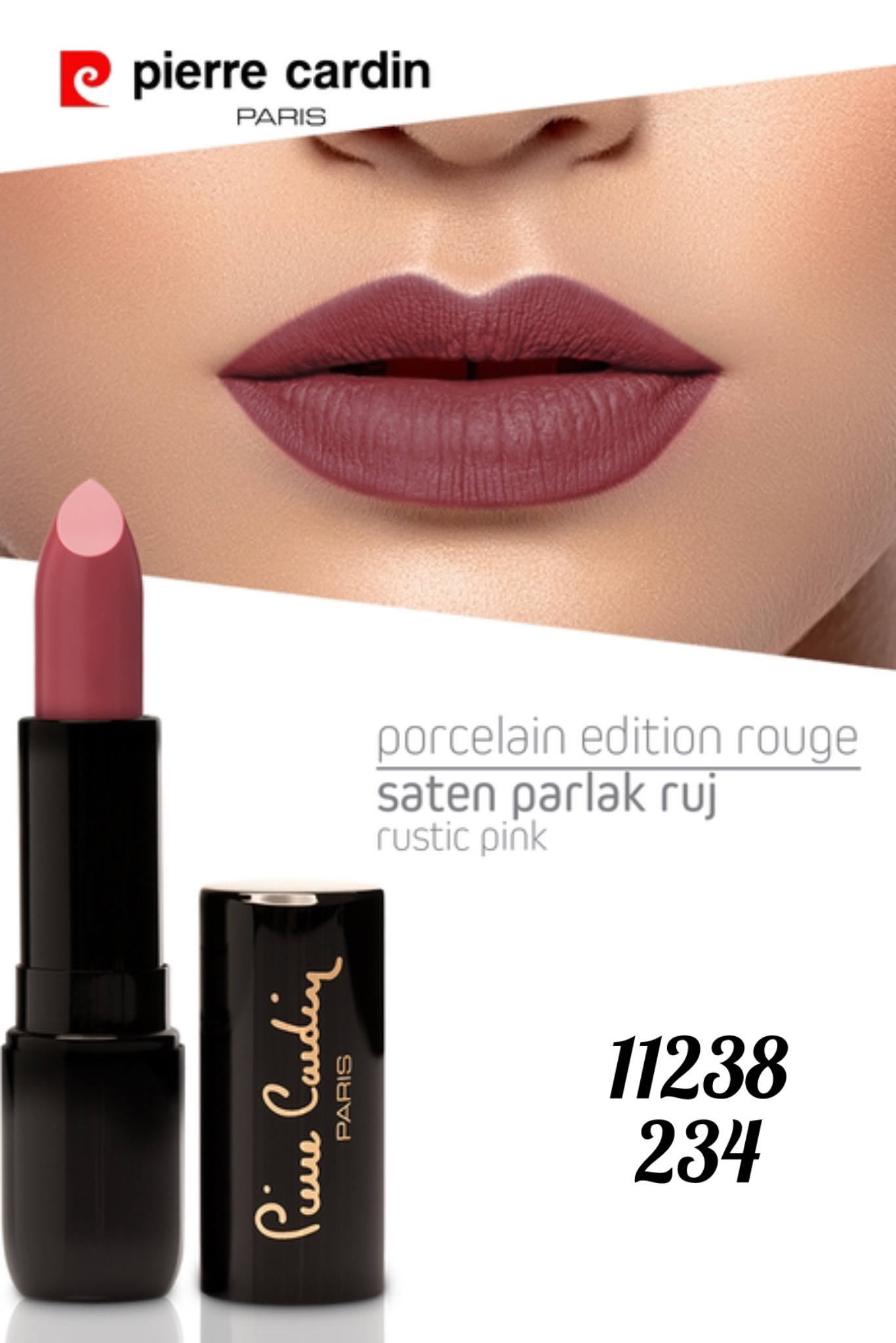 Rustic Pink _ 11238 _234_ رژلب خامه ای پرسلان اورحینال پیرکاردین
