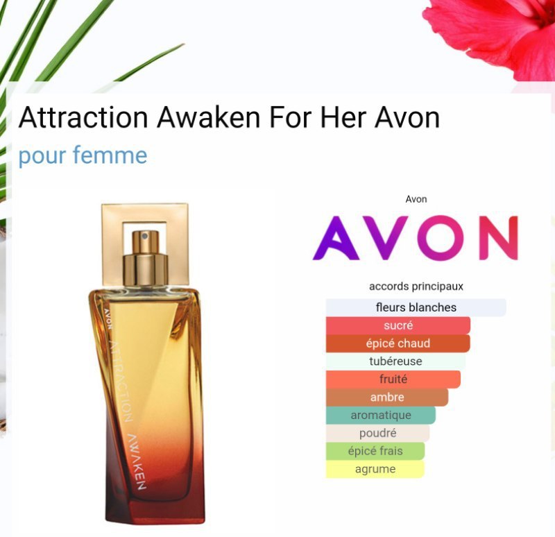 عطر اورجینال زنانه آوون مدل Avon Attraction Awaken