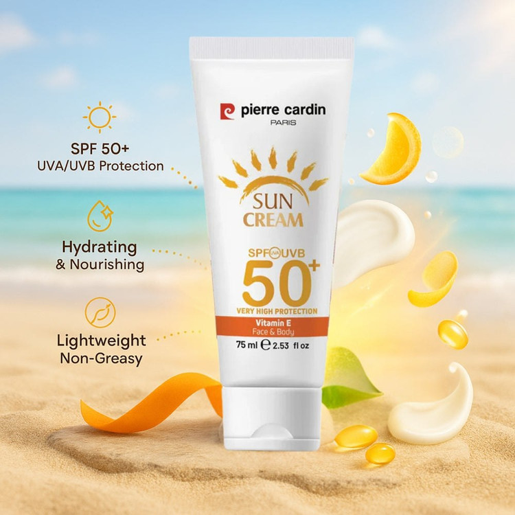 کرم ضدآفتاب ضدلک و محافظ پوست اورجینال پیرکاردینبا spf50_ حجم۷۵میل