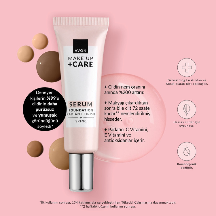 کرم پودر سرمی ۳در ۱ اورجینال آون spf30 _ حجم ۳۰میل