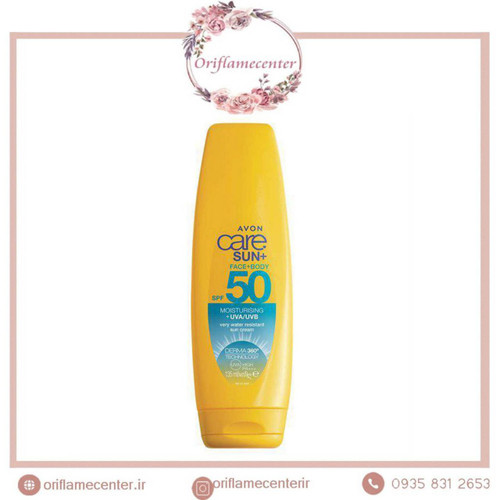 کرم ضد آفتاب و مرطوب کننده صورت و بدن آون Avon مدل +Care Sun با spf 50 _  135میل