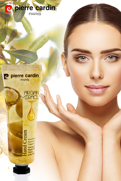 کرم دست مرطوب کننده اورجینال پیرکاردین با عصاره روغن آرگان و ویتامینE _ حجم ۳۰ و۷۵ میل