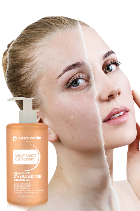 ژل پاک کننده روزانه صورت  اورجینال پیرکاردین، ضد آکنه، ۲٪ اسید سالیسیلیک، بدون روغن، ۳۵۰ میلی لیتر