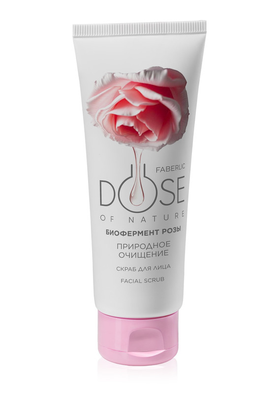 اسکراب صورت بیو آنزیم گل رز دوز طبیعت فابرلیک 14011 _ 75میل