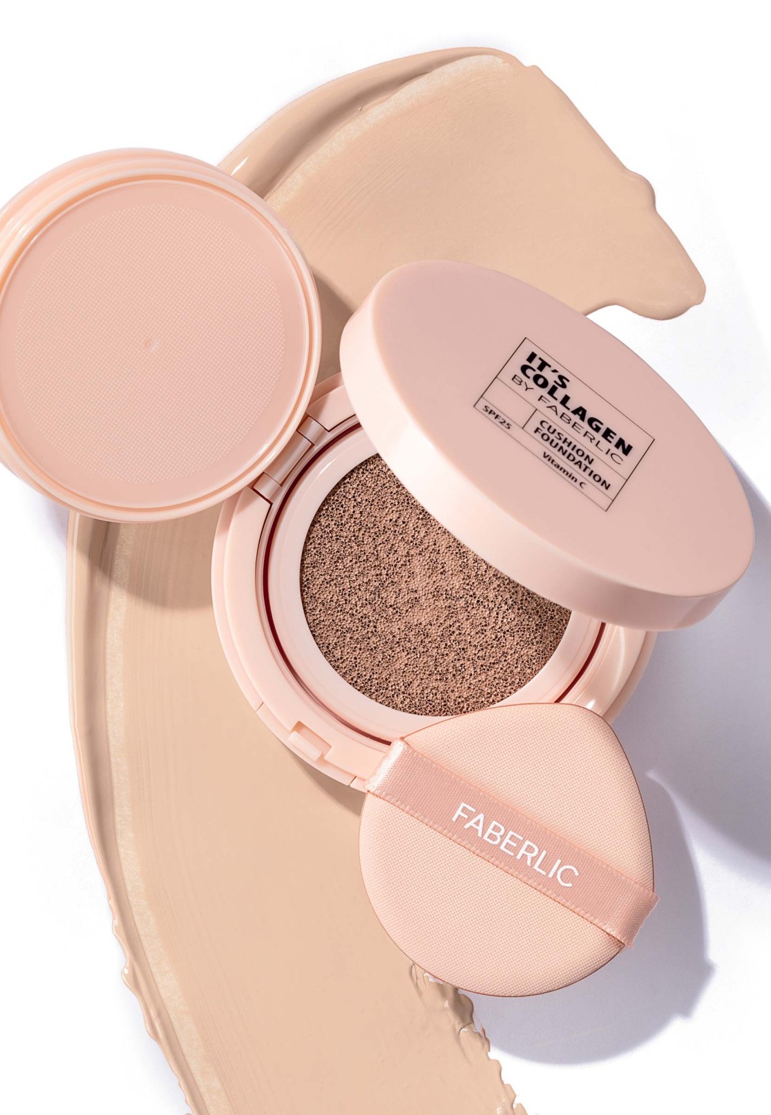 سرم کرم پودر مدل ایتز کلاژن کوشن فابرلیک _ 12گرم